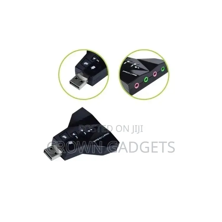 USB Virtual 7.1 Channel Sound Adapter From Trendy G