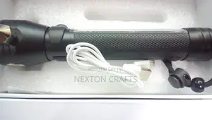 Rechargeable Solar LED Flashlight Torch and Alarm Function