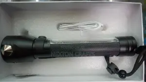 Rechargeable Solar LED Flashlight Torch and Alarm Function