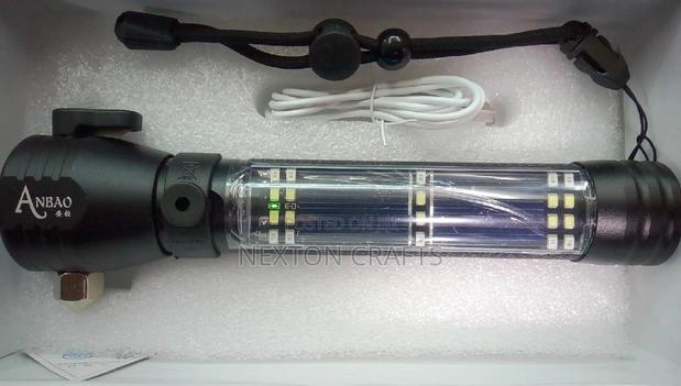 Rechargeable Solar LED Flashlight Torch and Alarm Function - thumbnail 9