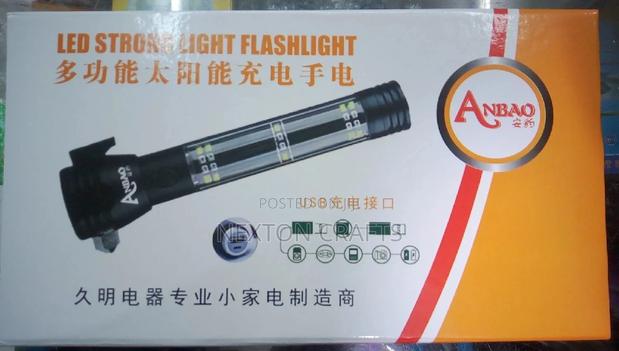 Rechargeable Solar LED Flashlight Torch and Alarm Function - thumbnail 11