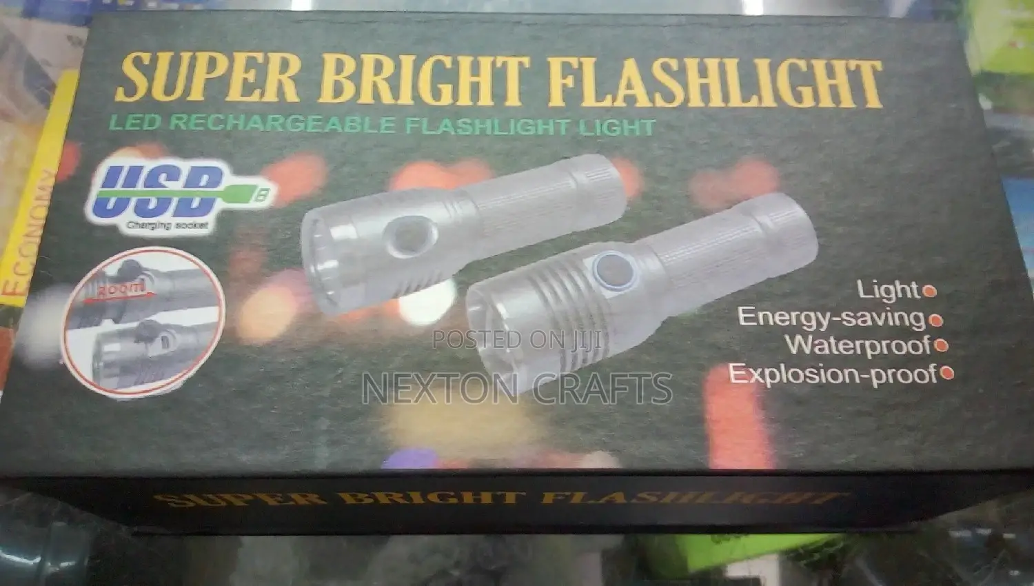 Super Bright LED Rechargeable Flashlight