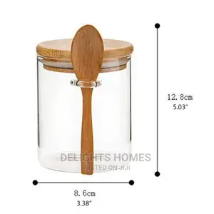 Glass Jar With Spoon