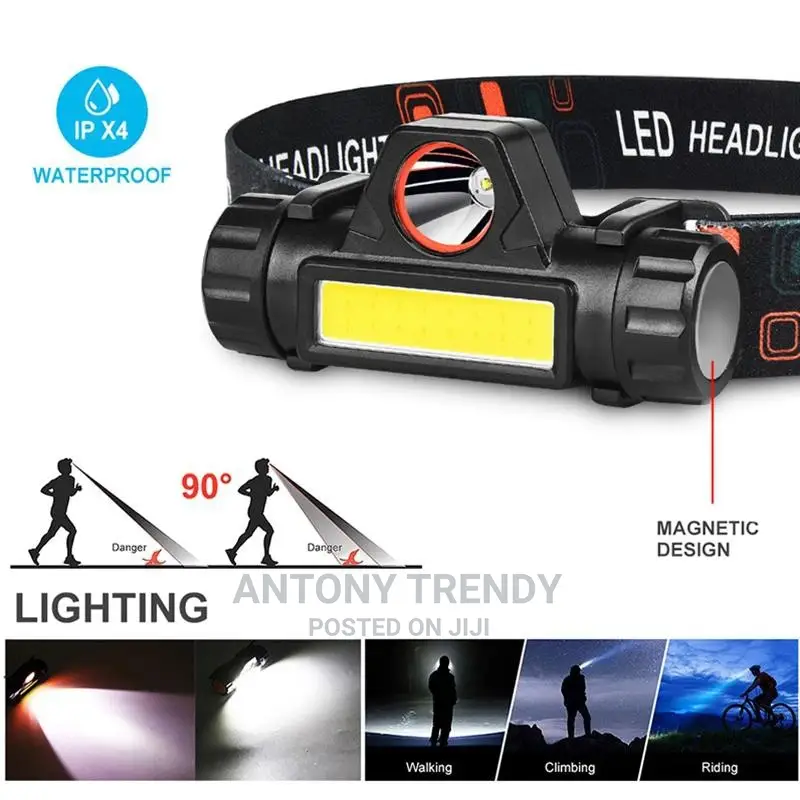IPX4 Waterproof Head Lights