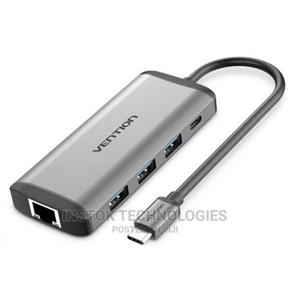 Vention USB Type C to Multi-Function 8 in 1 Hub / Docking St - main view