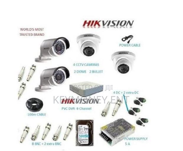 Hikvision 4 CCTV 2 DOME 2 BULLET Installation Kit With 1TB - main view