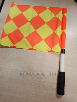 A Pair Of Referee Linesman Flag Diamond Design