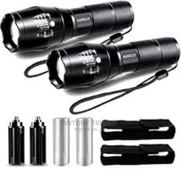 1 Pc Rechargeable Tactical T6 Led Flashlight - main view