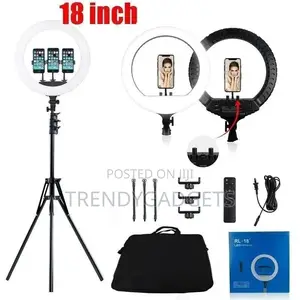 18-Inch SMD LED Ring Light Dimmable Lighting Kit