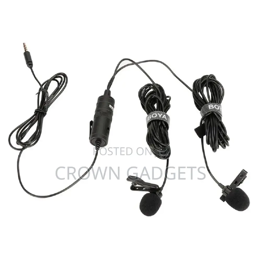 BOYA BY-M1DM Dual Lavalier Universal Microphone