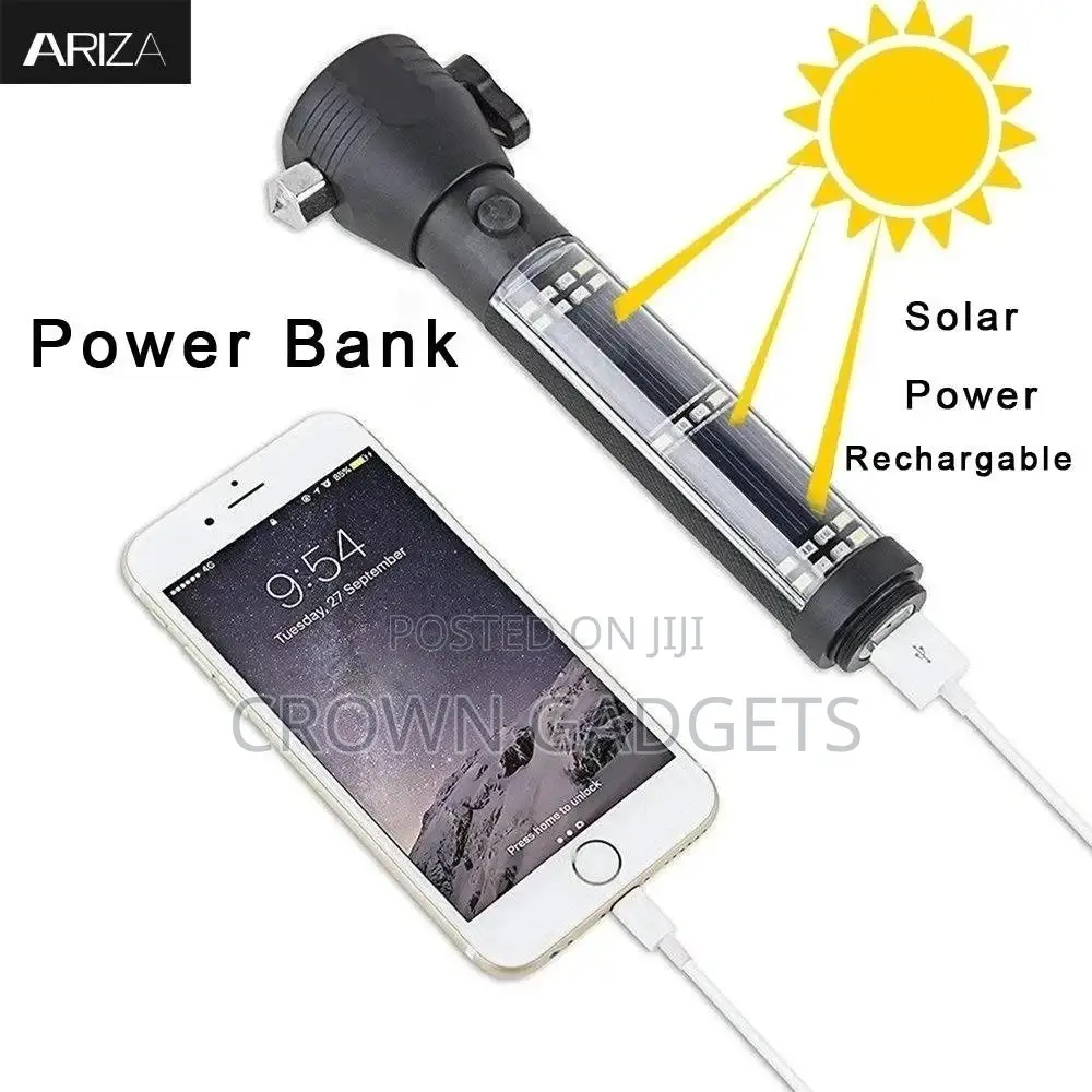 Multifunction Mini Car Emergency Rescue Hammer LED Flashligh