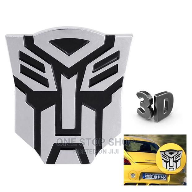 Transformers Autobot Car Chrome Badge - thumbnail 3