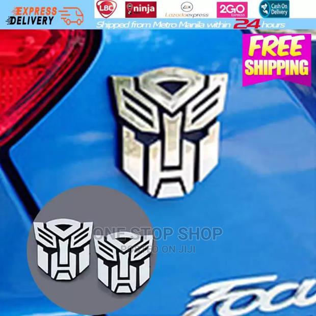 Car Motorcycle 3D Transformer Autobot Logo - main view