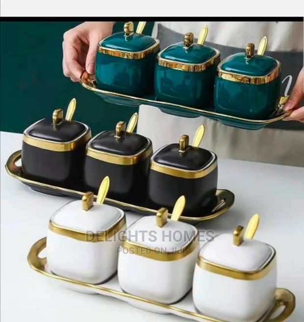 3pcs Ceramic Cannisters - main view