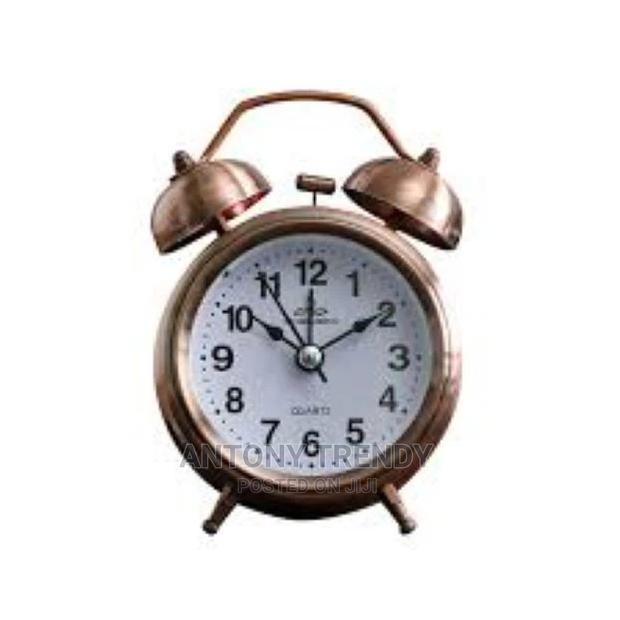 Vintage Alarm Clock - Old Retro Alarm Clock Beige in Colou