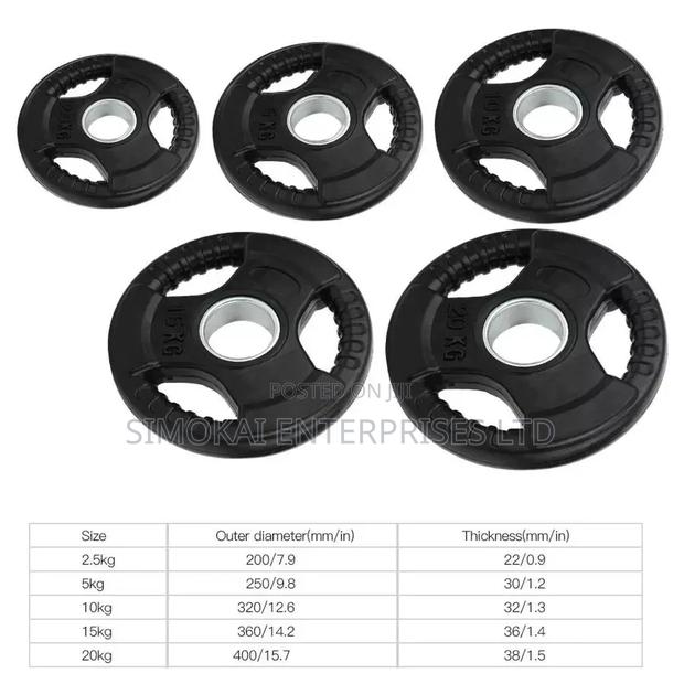 Olympic Tri Grip Weights - main view