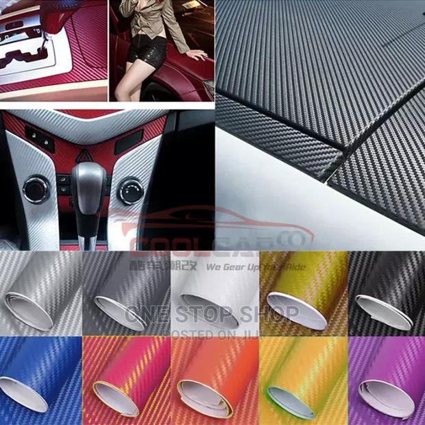 Self Adhesive Coloured Carbon Fibre Vinyl Wrap - main view