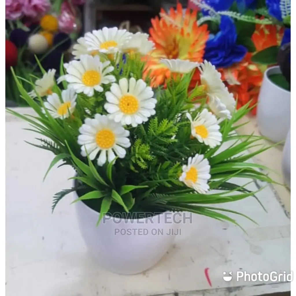 Classy" Artificial Flowers White