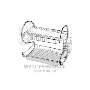 2 Tier Dish Rack Stainless Steel