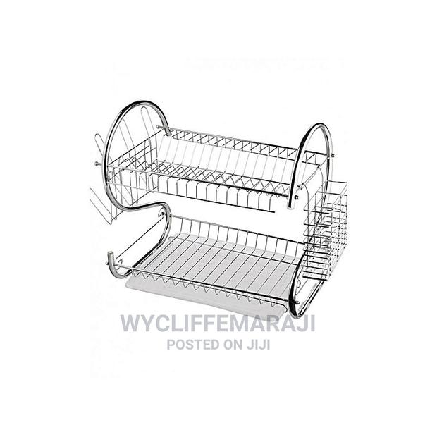 2 Tier Dish Rack Stainless Steel