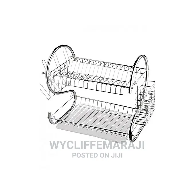 2 Tier Dish Rack Stainless Steel