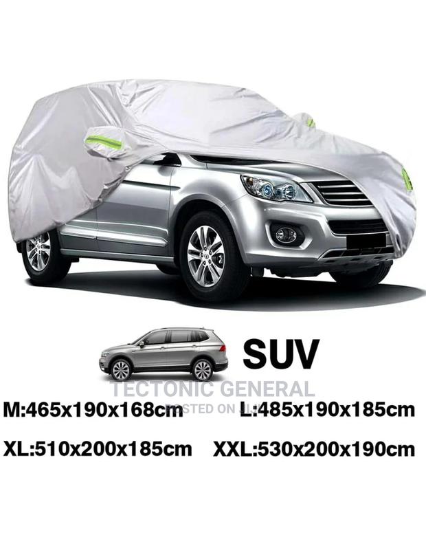 Universal Waterproof Grey Car Cover - main view