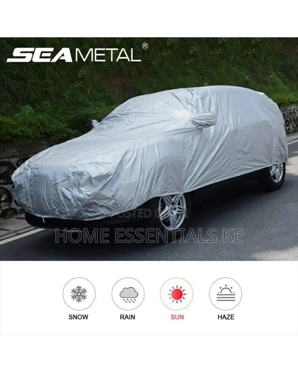 Universal Waterproof Grey Car Cover