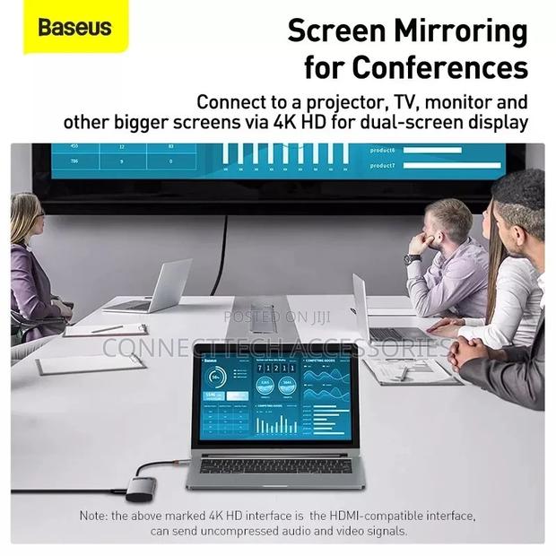 Baseus USB C HUB 8in1 Type C Multi HUB for Macbook Pro/Air - thumbnail 3