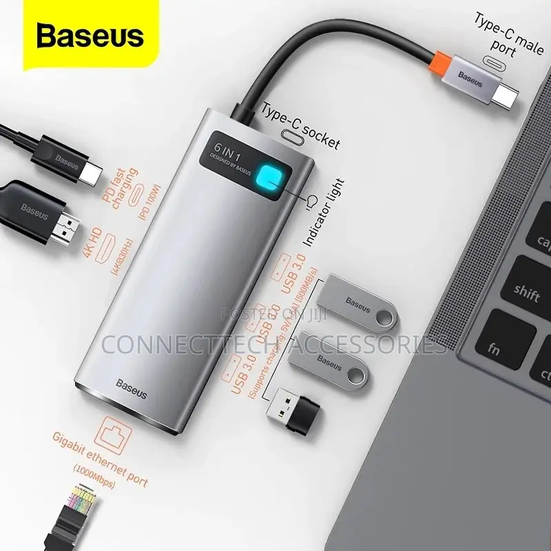 Baseus USB C HUB 8in1 Type C Multi HUB for Macbook Pro/Air