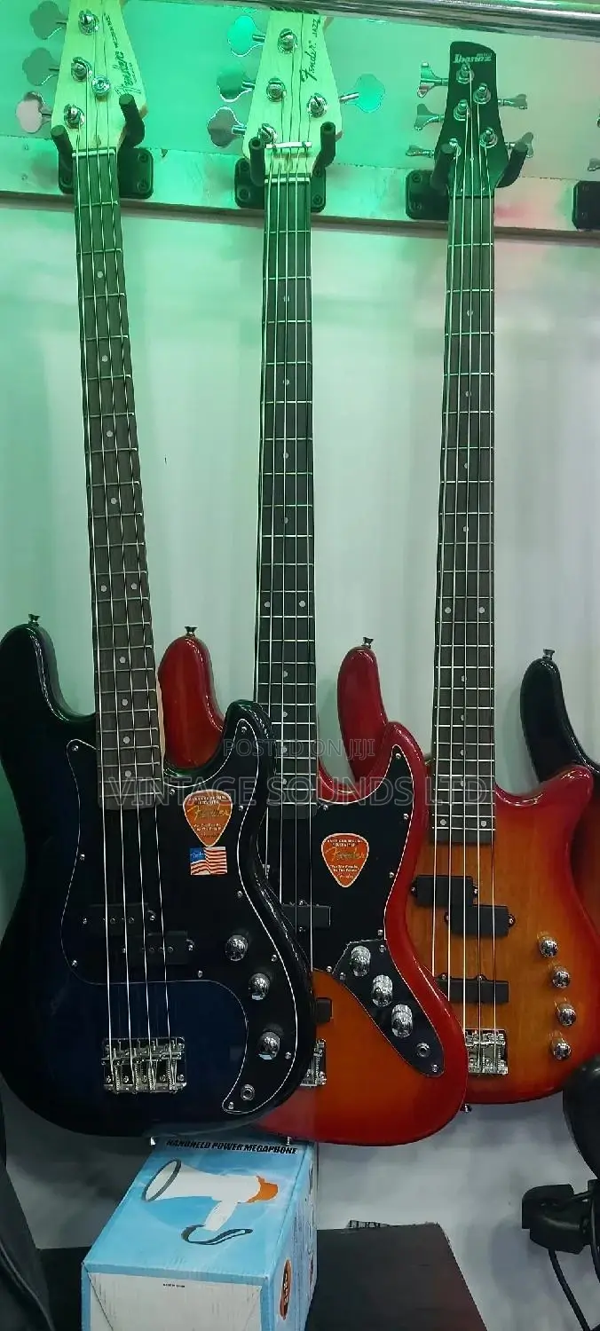 Ibanez and Fender Bass Guitars 5 Strings