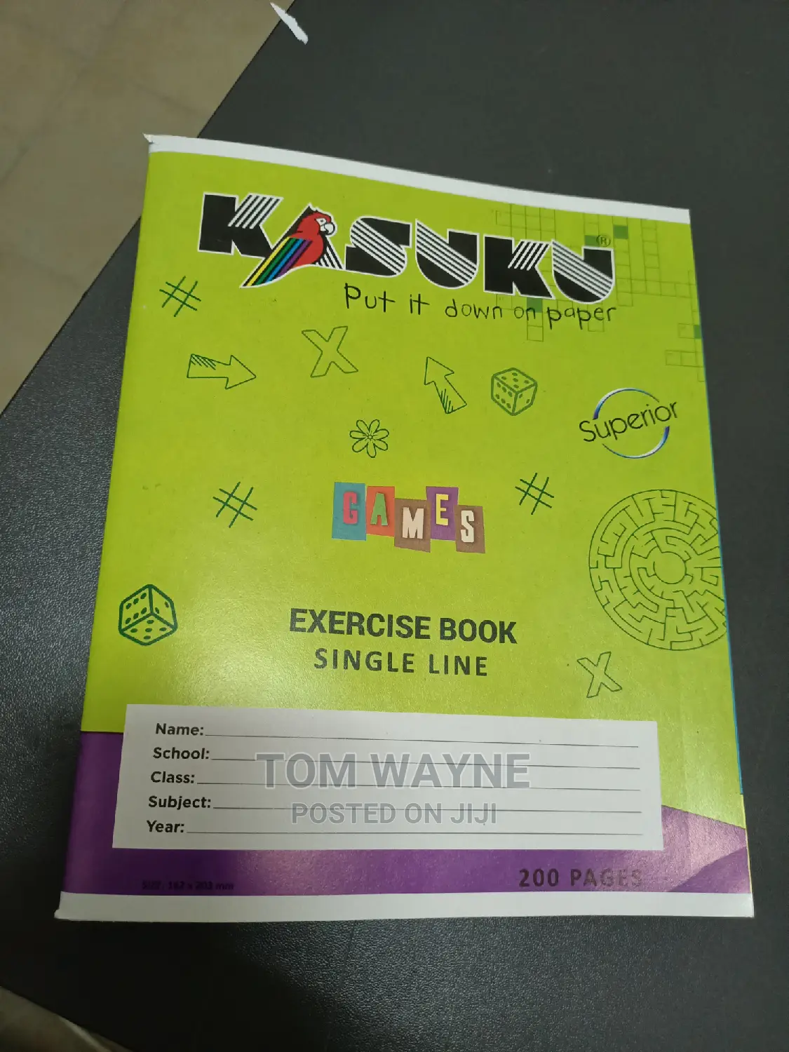 Printing of Exercise Books for Schools and All Institutions