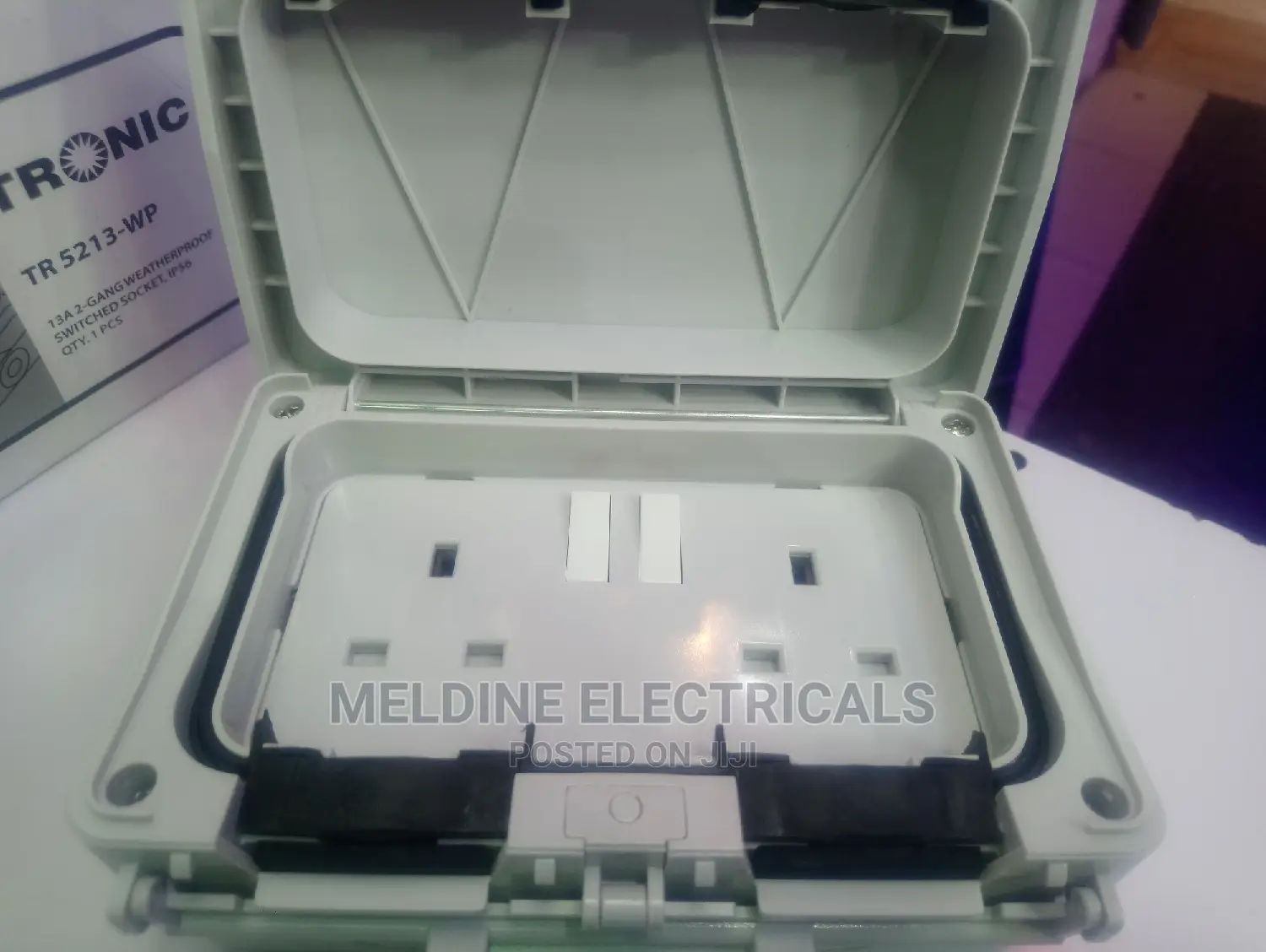 Waterprof 13A Double Socket.