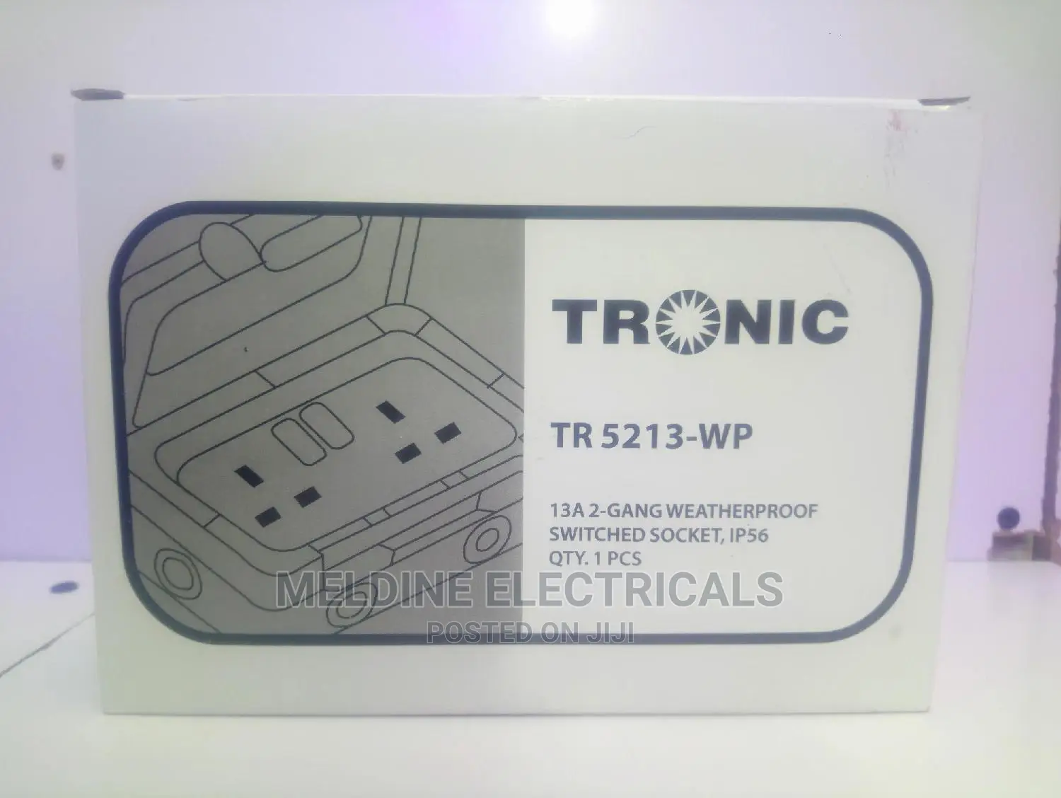 Waterprof 13A Double Socket.
