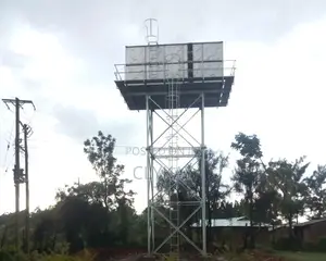 Raised Steel Tower and Steel Tank Metallic