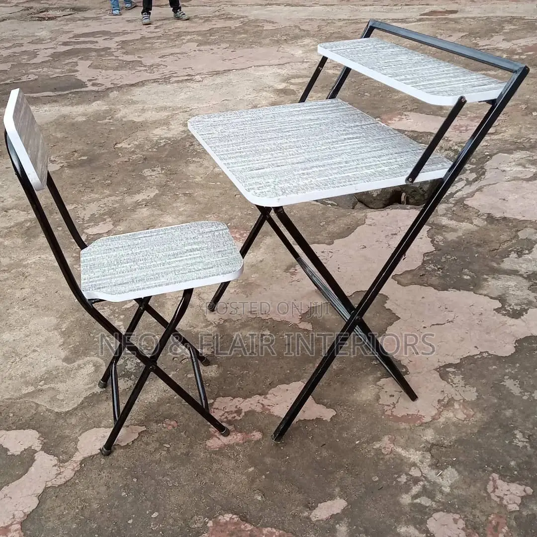 Grey Foldable Study Table