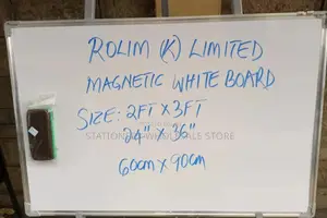 Magnetic White Board 2ftx3ft(60cmx90cm)+Free Duster