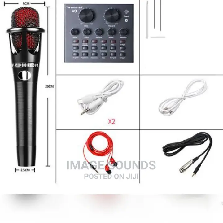 Recording Microphone With Sound Card