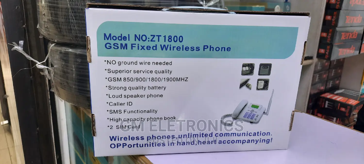 Dual Sim Card Zt1800 GSM Fixed Wireless Desktop Phone .