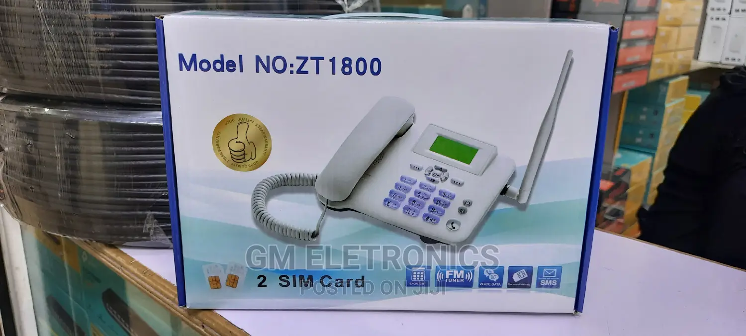 Dual Sim Card Zt1800 GSM Fixed Wireless Desktop Phone .