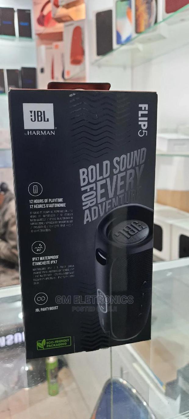 JBL Flip 5 Portable Wireless Speaker (Black) - thumbnail 3