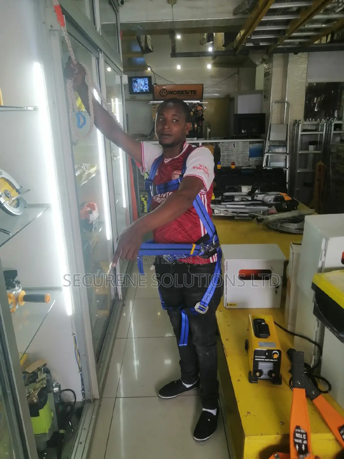 Full Body Safety Harness Tool Fall Protection With 5d-rings