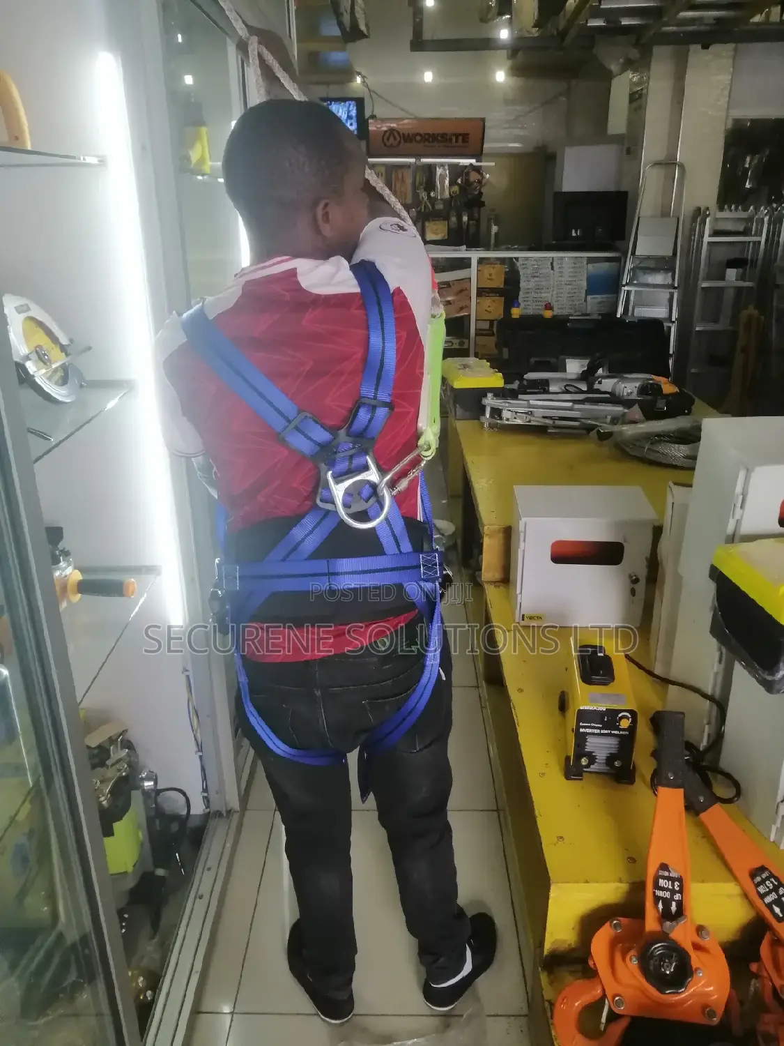 Full Body Safety Harness Tool Fall Protection With 5d-rings