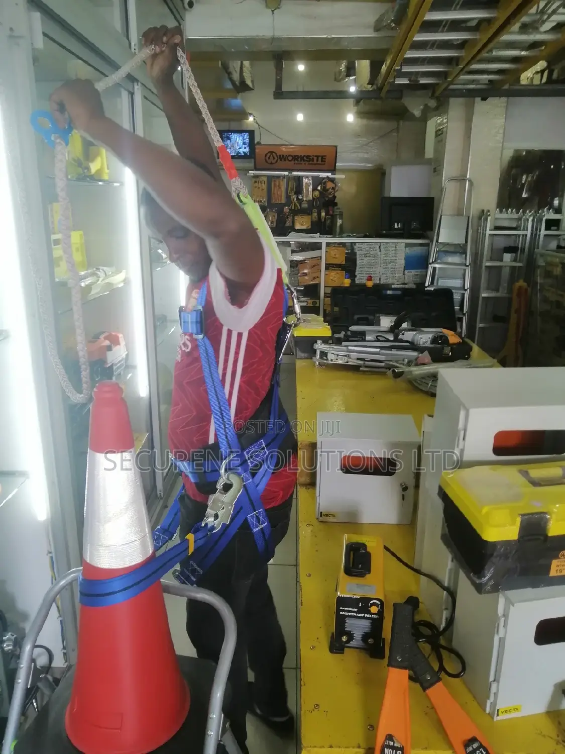 Full Body Safety Harness Tool Fall Protection With 5d-rings