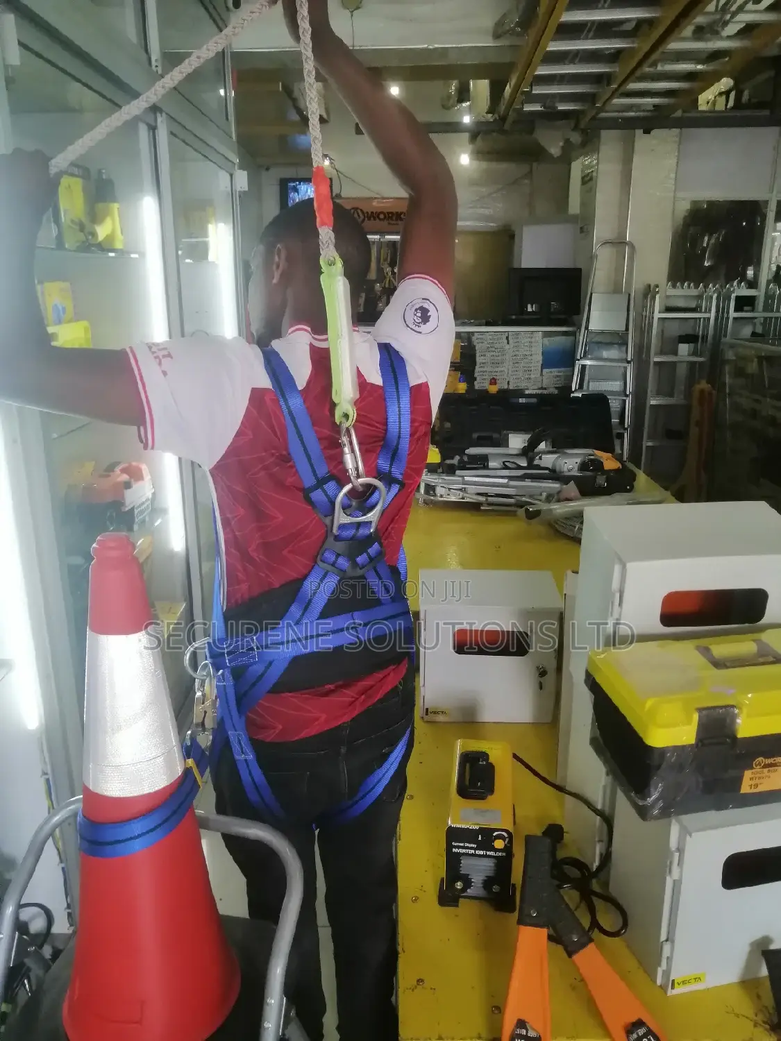 Full Body Safety Harness Tool Fall Protection With 5d-rings