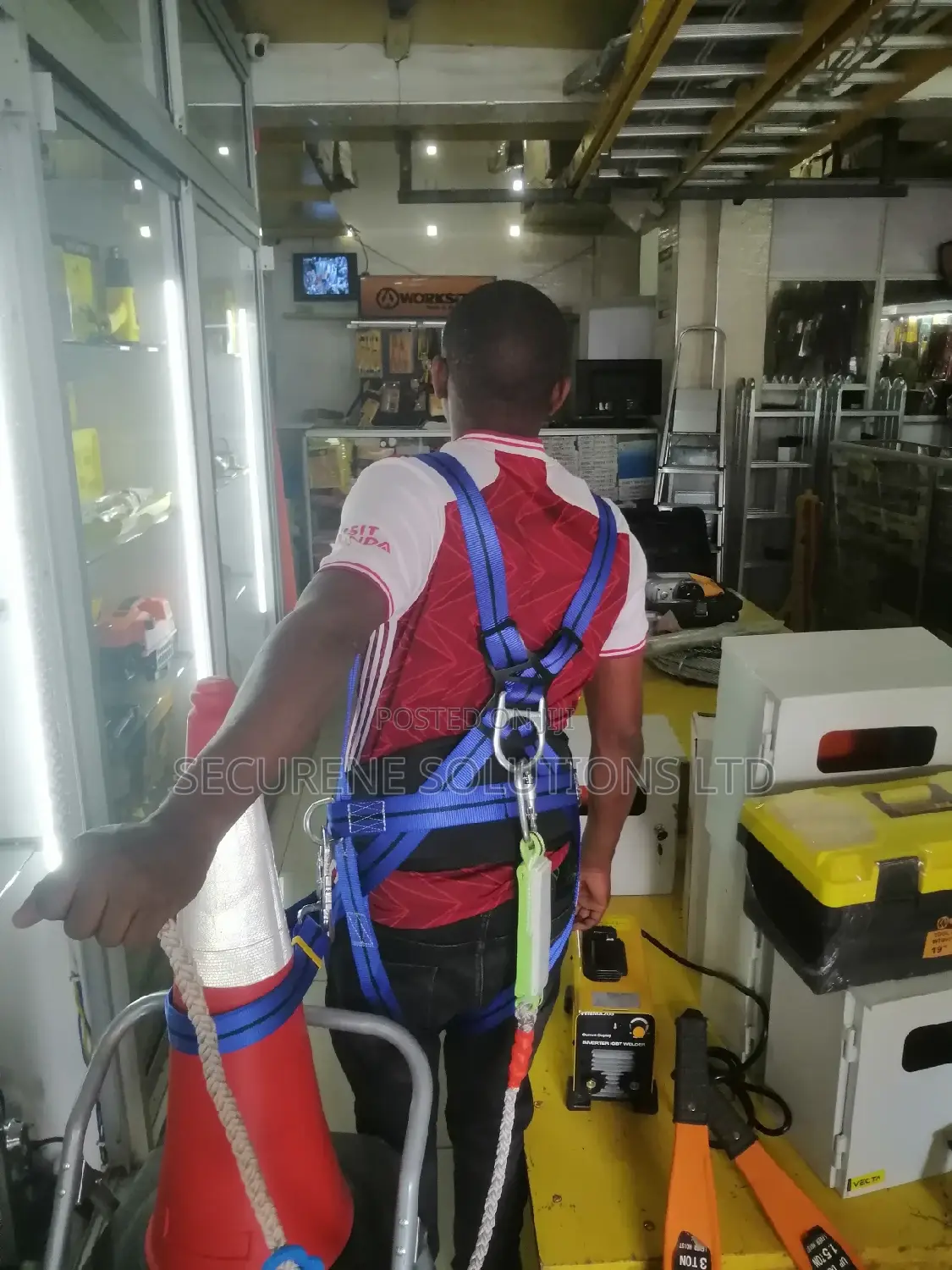 Full Body Safety Harness Tool Fall Protection With 5d-rings