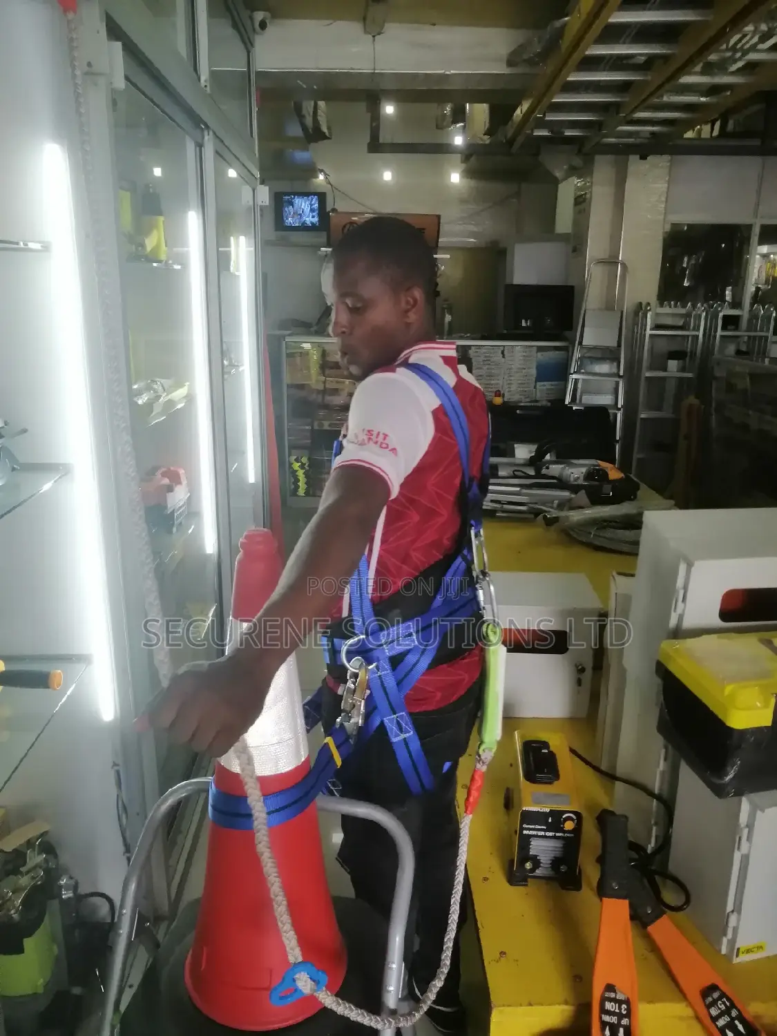 Full Body Safety Harness Tool Fall Protection With 5d-rings