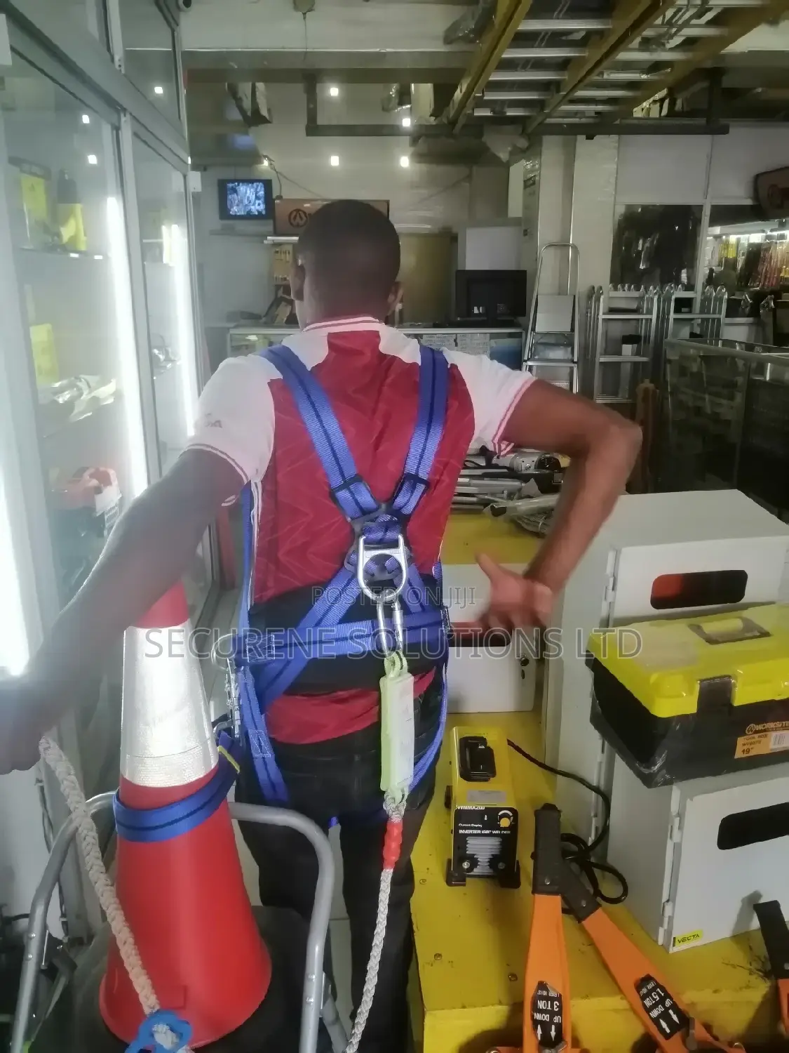 Full Body Safety Harness Tool Fall Protection With 5d-rings