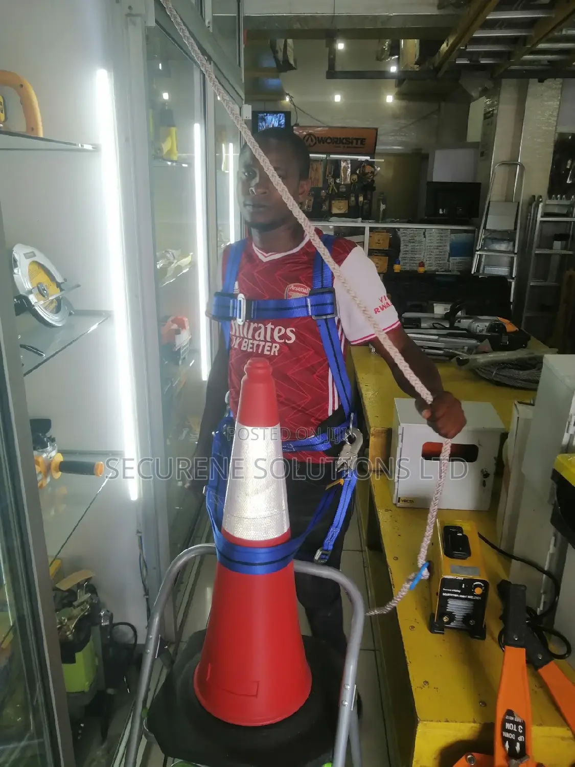 Full Body Safety Harness Tool Fall Protection With 5d-rings
