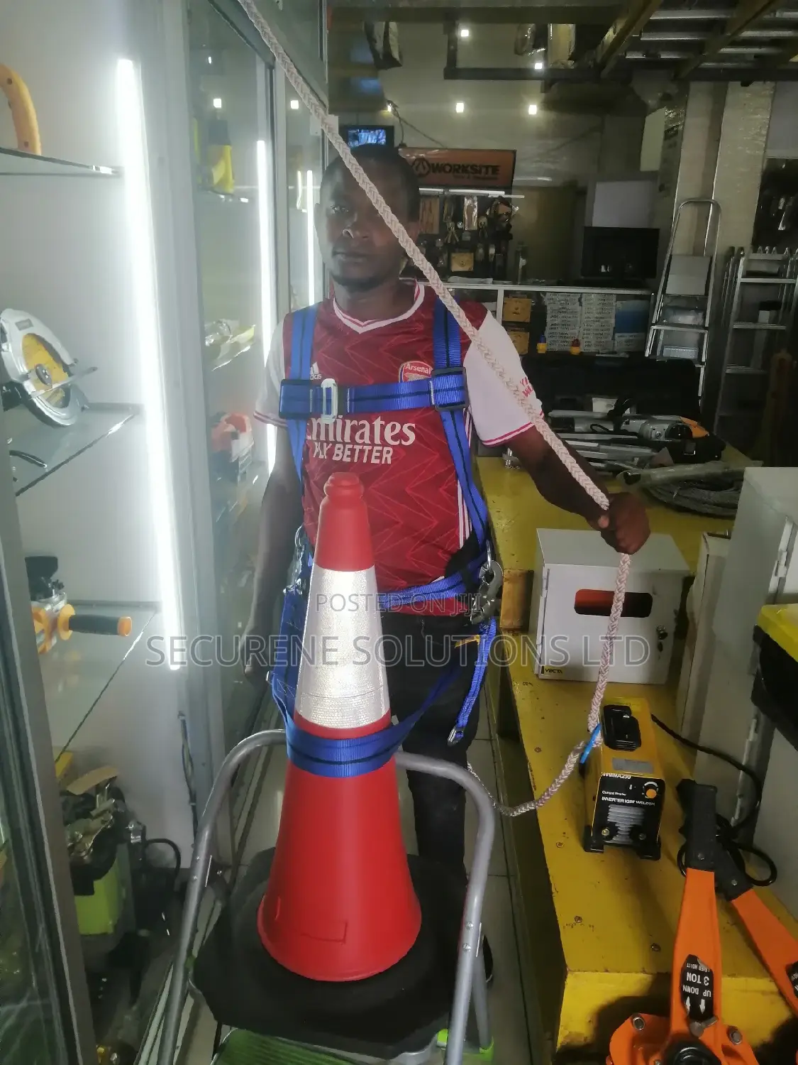 Full Body Safety Harness Tool Fall Protection With 5d-rings