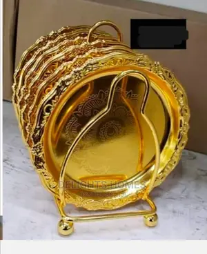 Gold Coasters 6pcs